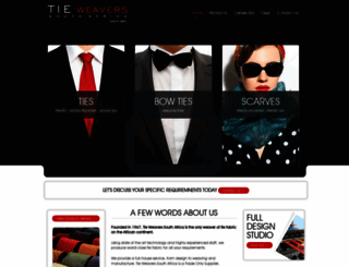 tieweavers.co.za screenshot