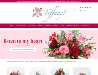 tiffanysflowers-gifts.com screenshot