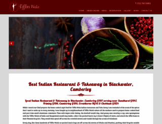 tiffinwalarestaurant.co.uk screenshot