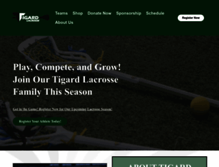 tigardlacrosse.com screenshot