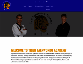 tiger-taekwondo.com screenshot