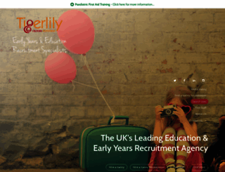 tigerlilychildcare.co.uk screenshot