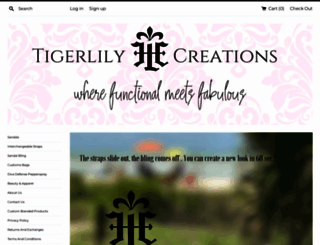 tigerlilysandals.com screenshot