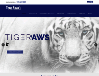 tigerpawscarpet.com screenshot
