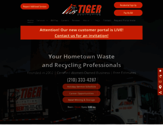 tigersanitation.com screenshot