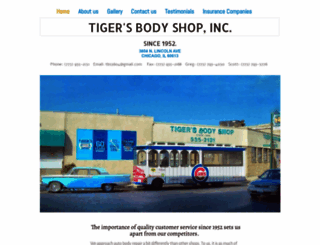 tigersbodyshop.com screenshot