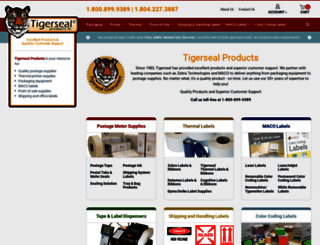 tigersealproducts.com screenshot