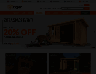 tigersheds.com screenshot