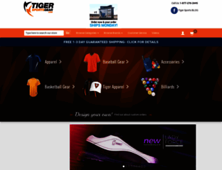 tigersportsgear.com screenshot