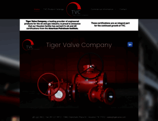 tigervalve.com screenshot