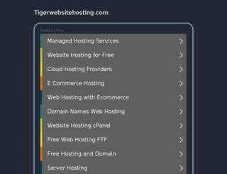 tigerwebsitehosting.com screenshot