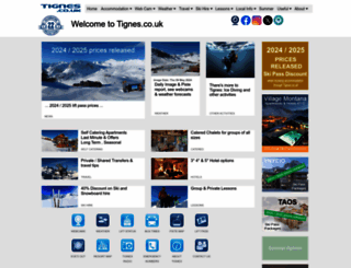 tignes.co.uk screenshot