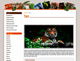 tigres.anipedia.net screenshot