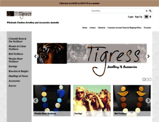 tigressjewellery.com.au screenshot