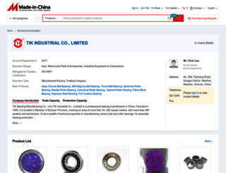 tikbearings.en.made-in-china.com screenshot