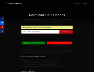 tiktokdownloader.net screenshot