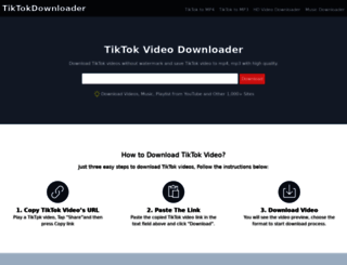 tiktokdownloader.tv screenshot