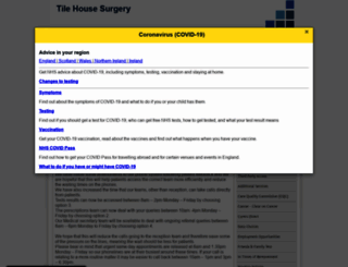 tilehousesurgery.com screenshot