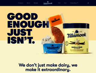 tillamook.com screenshot