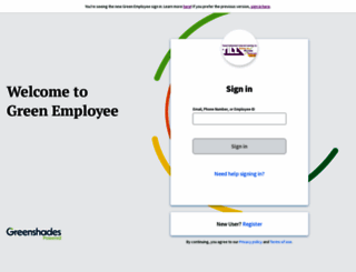 tillinc.greenemployee.com screenshot