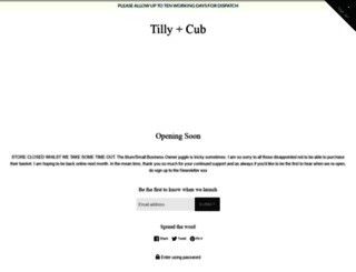 tillyandcub.com screenshot