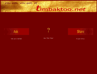 timbaktoo.net screenshot
