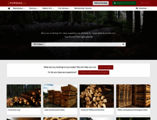 timber.fordaq.com screenshot