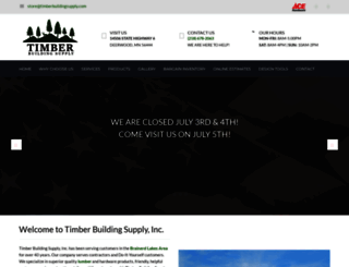 timberbuildingsupply.com screenshot