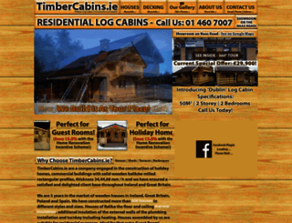 timbercabins.ie screenshot