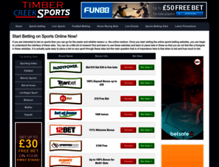 timbercreeksports.com screenshot