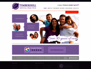 timberhilldental.co.uk screenshot