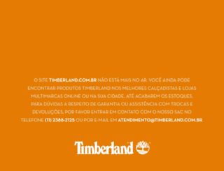 timberland.com.br screenshot