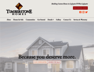 timberstone-homes.com screenshot