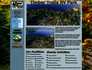 timbertrailsrvpark.com screenshot