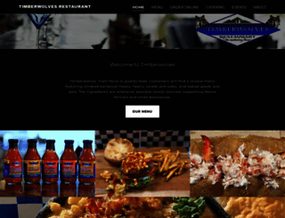 timberwolvesrestaurant.com screenshot