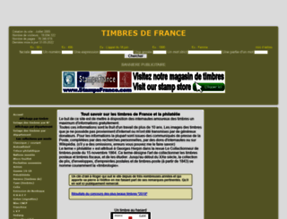 timbres-de-france.com screenshot