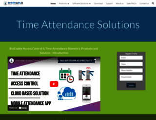 time-attendance.bioenabletech.com screenshot