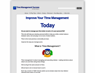 time-management-success.com screenshot