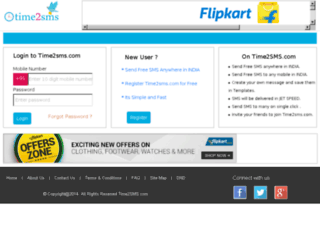 time2sms.com screenshot