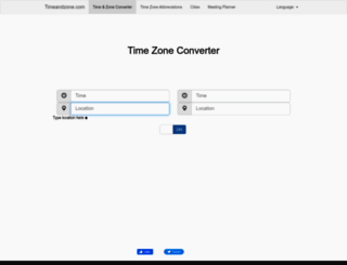 timeandzone.com screenshot