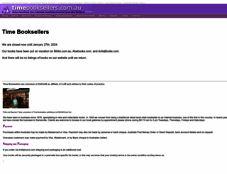 timebooksellers.com.au screenshot