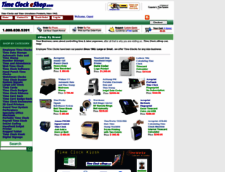 timeclockeshop.com screenshot