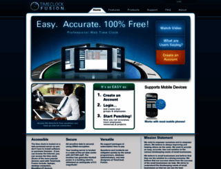 timeclockfusion.com screenshot