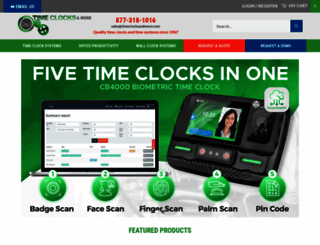 timeclocksandmore.com screenshot