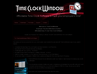 timeclockwindow.com screenshot