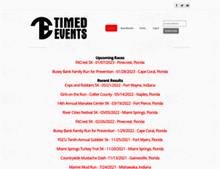 timed-events.com screenshot