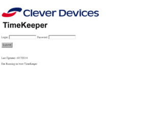 timekeeper.cleverdevices.com screenshot