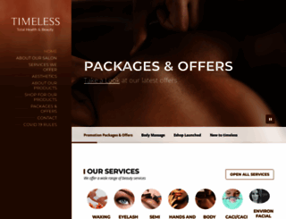 timeless-beauty-salon.co.uk screenshot