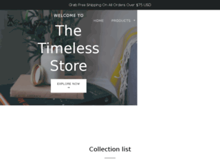 timeless-store.myshopify.com screenshot