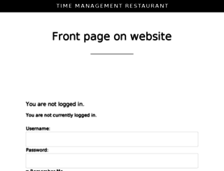 timemanagementrestaurant.com screenshot